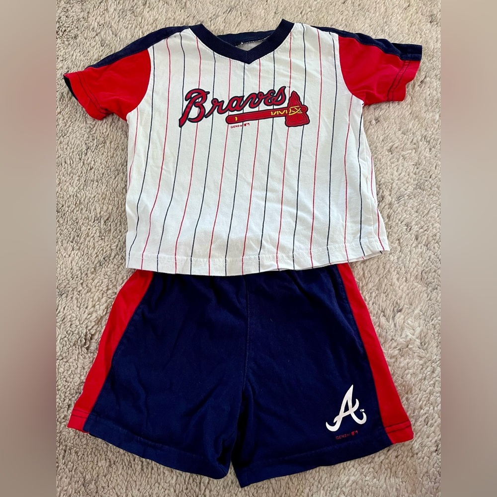 Atlanta Braves 3T Shirt & Shorts Set